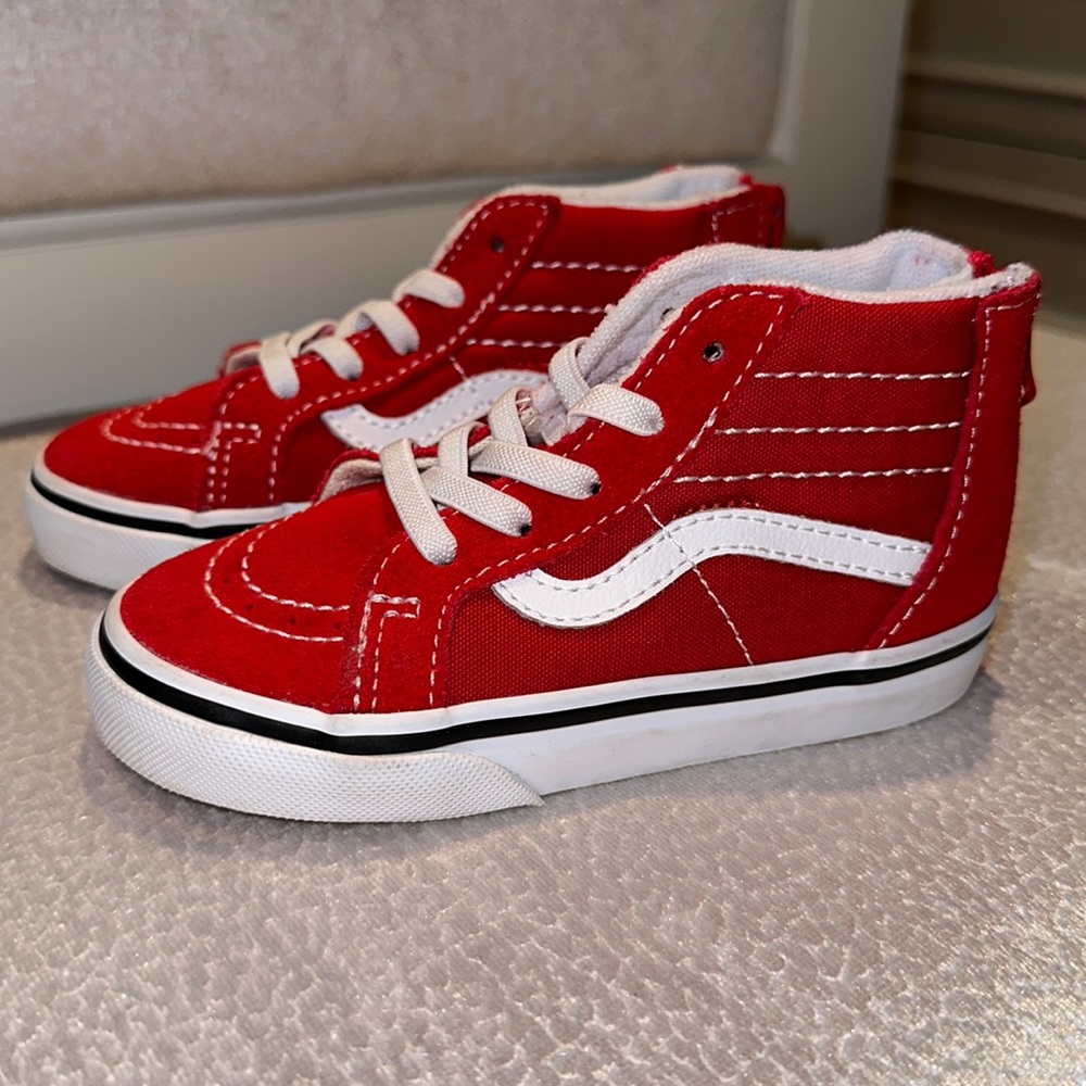 Vans toddler high top sneakers size 8